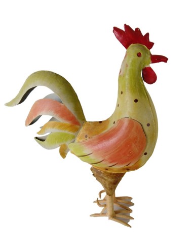  Aflowa Decoración de gallo para cocina de Acción de Gracias, 3  paquetes de gallo de metal, decoración de pollo para interiores y  exteriores, esculturas de pared de verano 3D, arte colgante