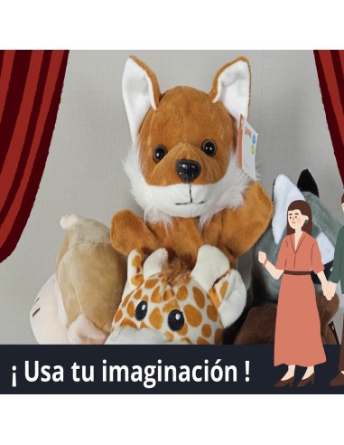 Juguete Peluche Marioneta Mano Marioneta Animal Suave - Temu Chile