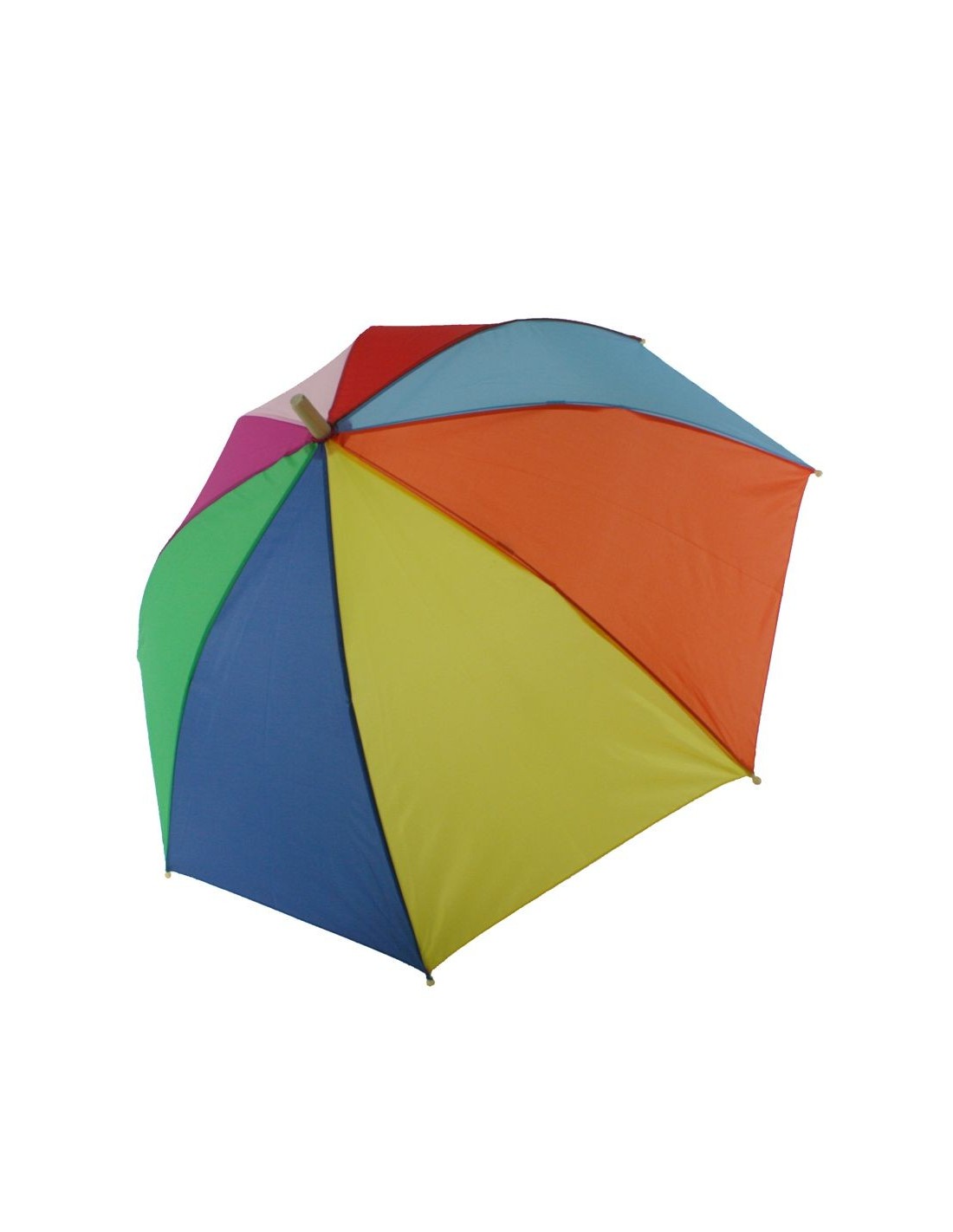 Paraguas infantil multicolor con figura madera asa para niño niña